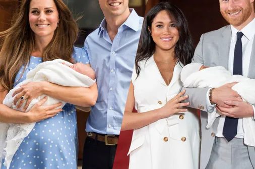 Die Babypräsentationen von Kate und Meghan
