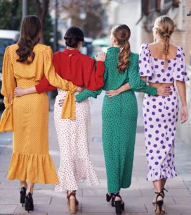 ¡Color fucsia, lunares y más! 30 ideas impecables para tu próximo look de boda