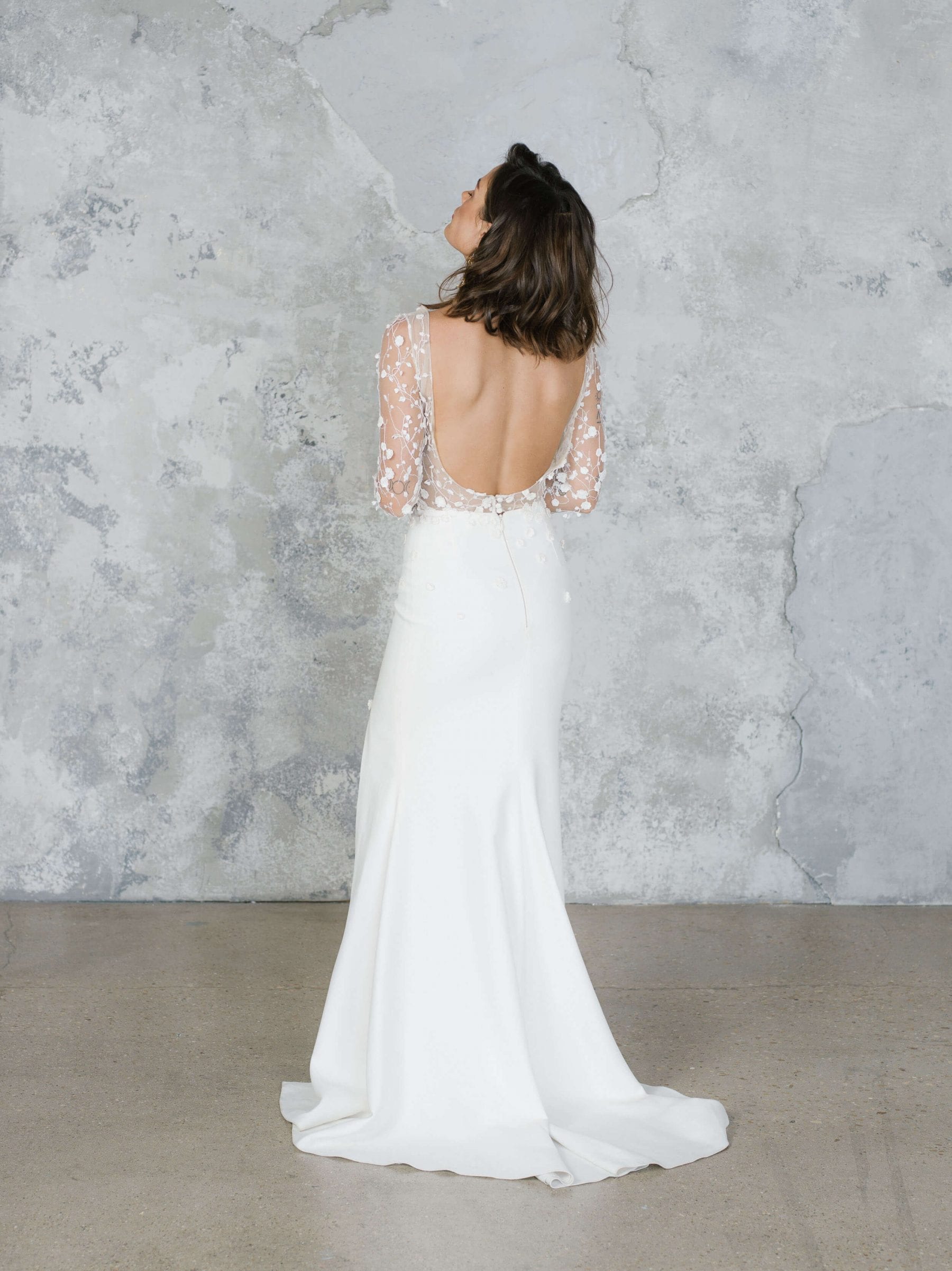 robe de mariee dos nu dentelle