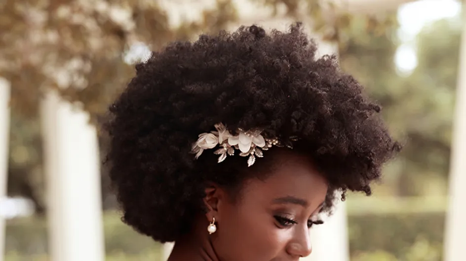 20 coiffures de mariée pour cheveux afro