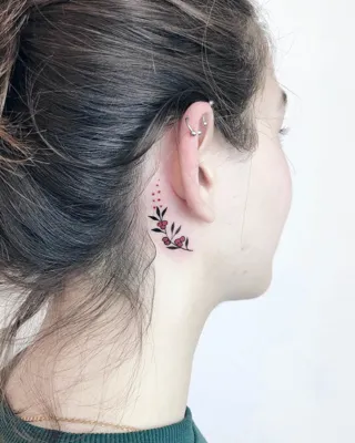 50 Idees De Tatouages Derriere L 039 Oreille