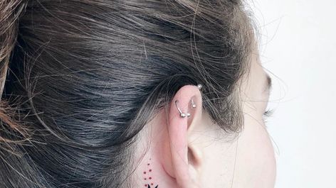 50 Idees De Tatouages Derriere L 039 Oreille