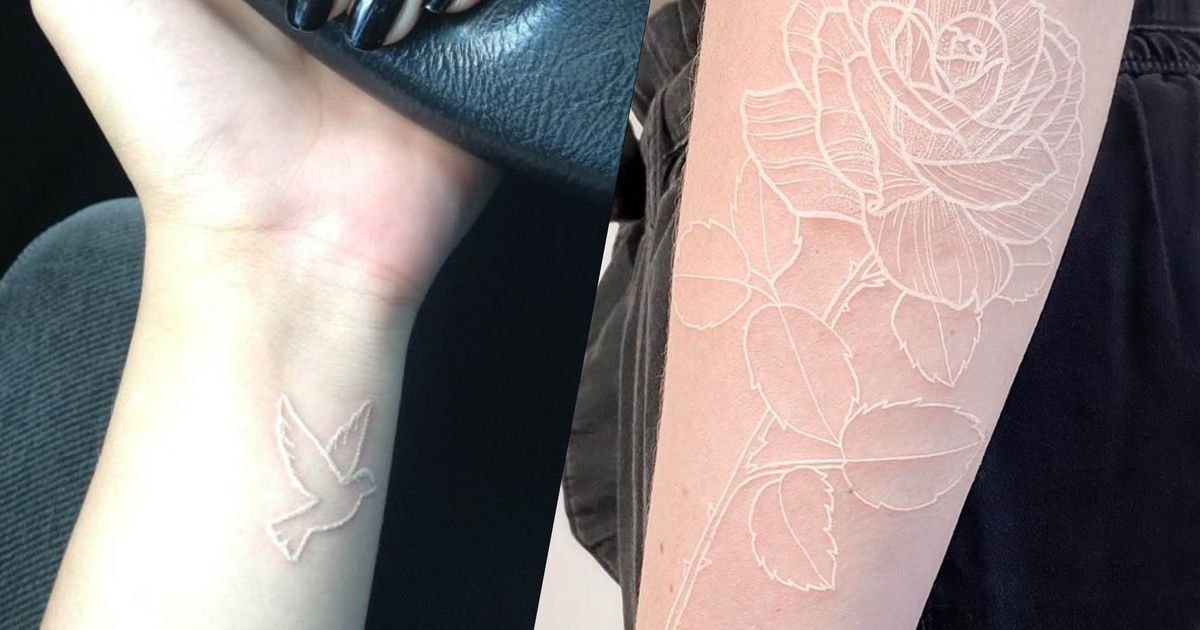 Les plus beaux tatouages réalisés à l’encre blanche