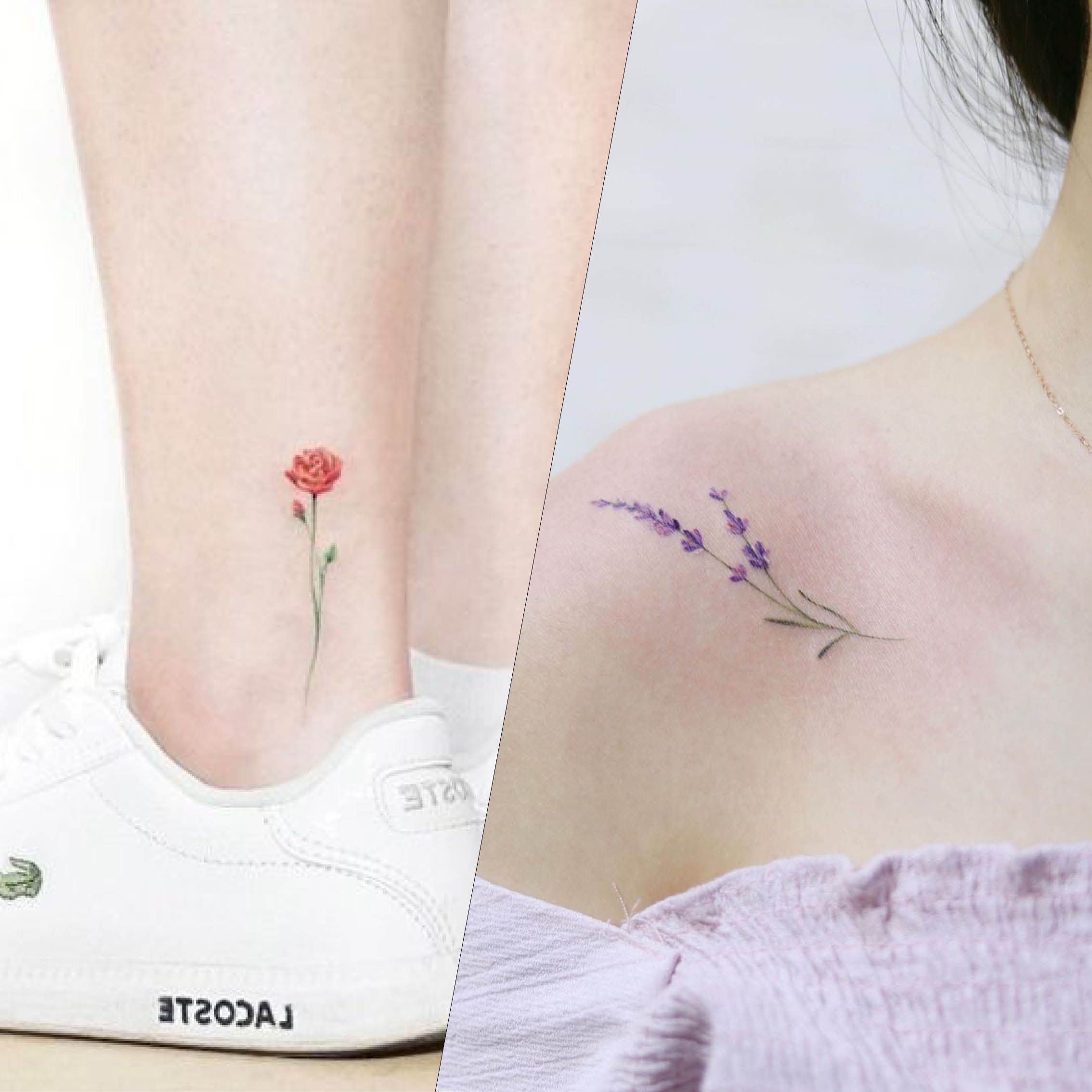 Tatouage Fleur 30 tatouages floraux minimalistes qui nous font craquer !