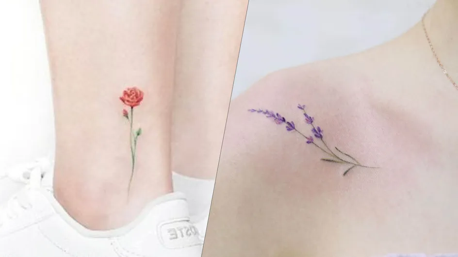 30 motifs floraux qui nous font craquer pour les tatouages minimalistes