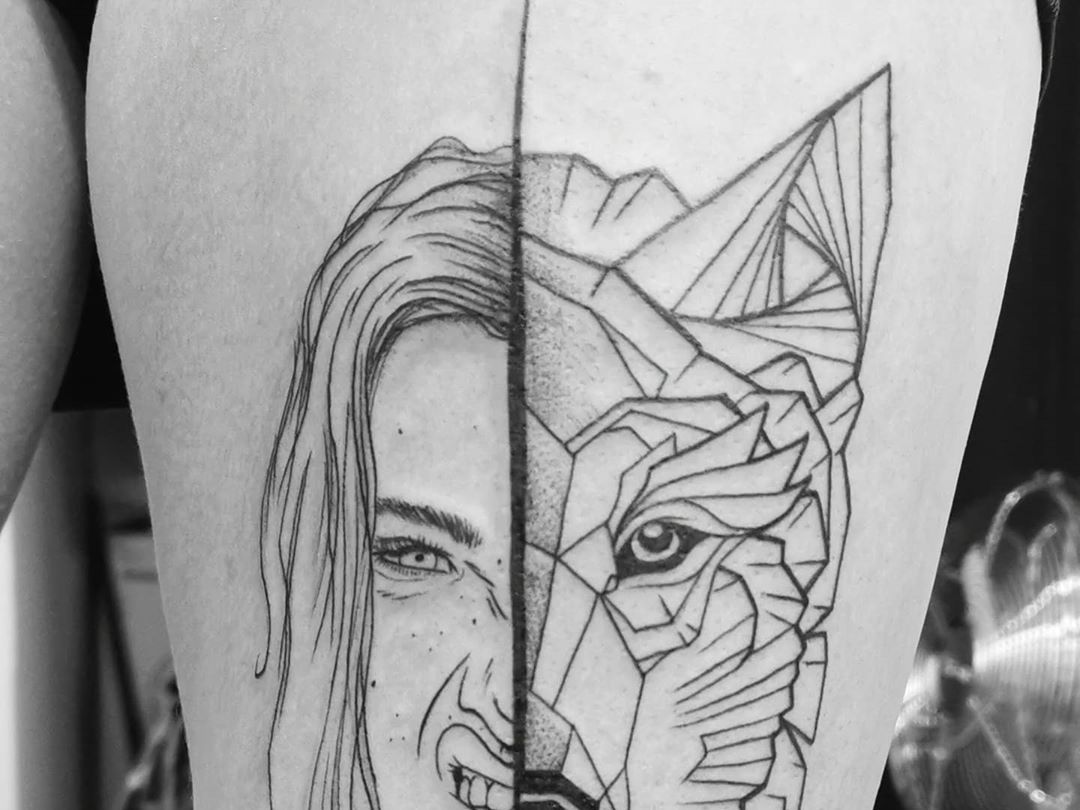 Tatouage Couple Loup Et Louve Tatouage loup significations