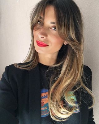 coupe avec frange rideau