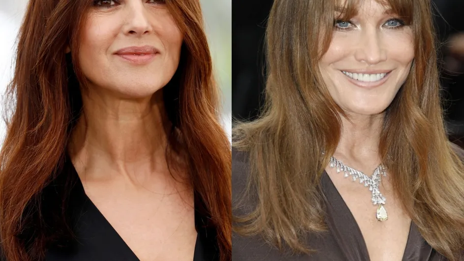 PHOTOS : Carla Bruni, Monica Bellucci... ces stars de 40 ans et plus sublimes avec les cheveux longs