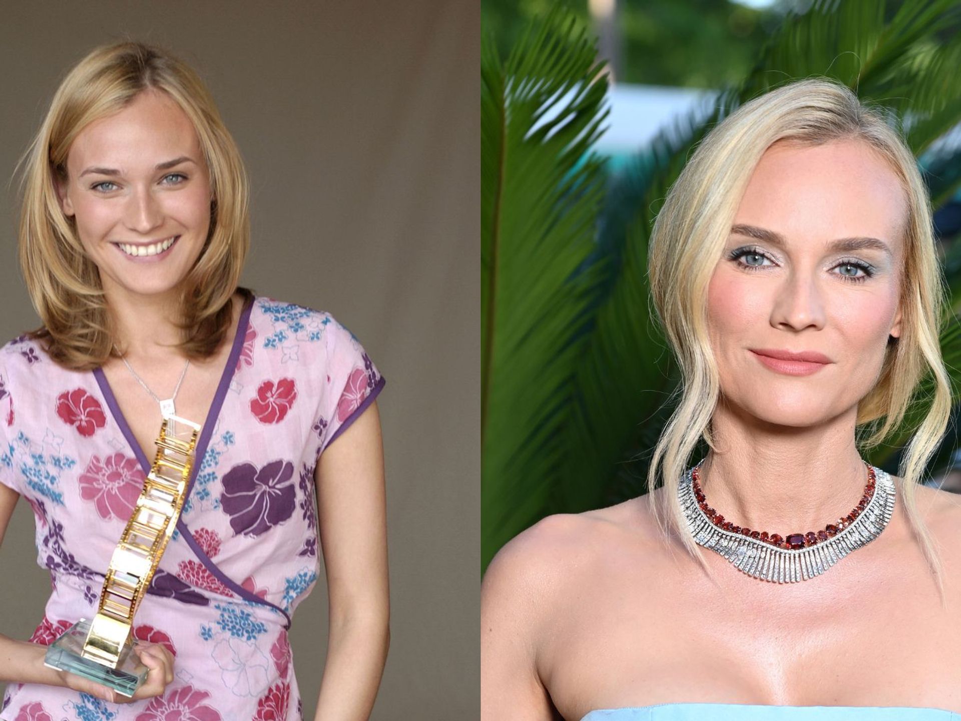 Photo : Août 1998 : Diane Kruger est un mannequin qui trace son chemin dans  l'industrie de la mode et pose pour ses premières couvertures, comme ici  pour le Elle français. - Purepeople