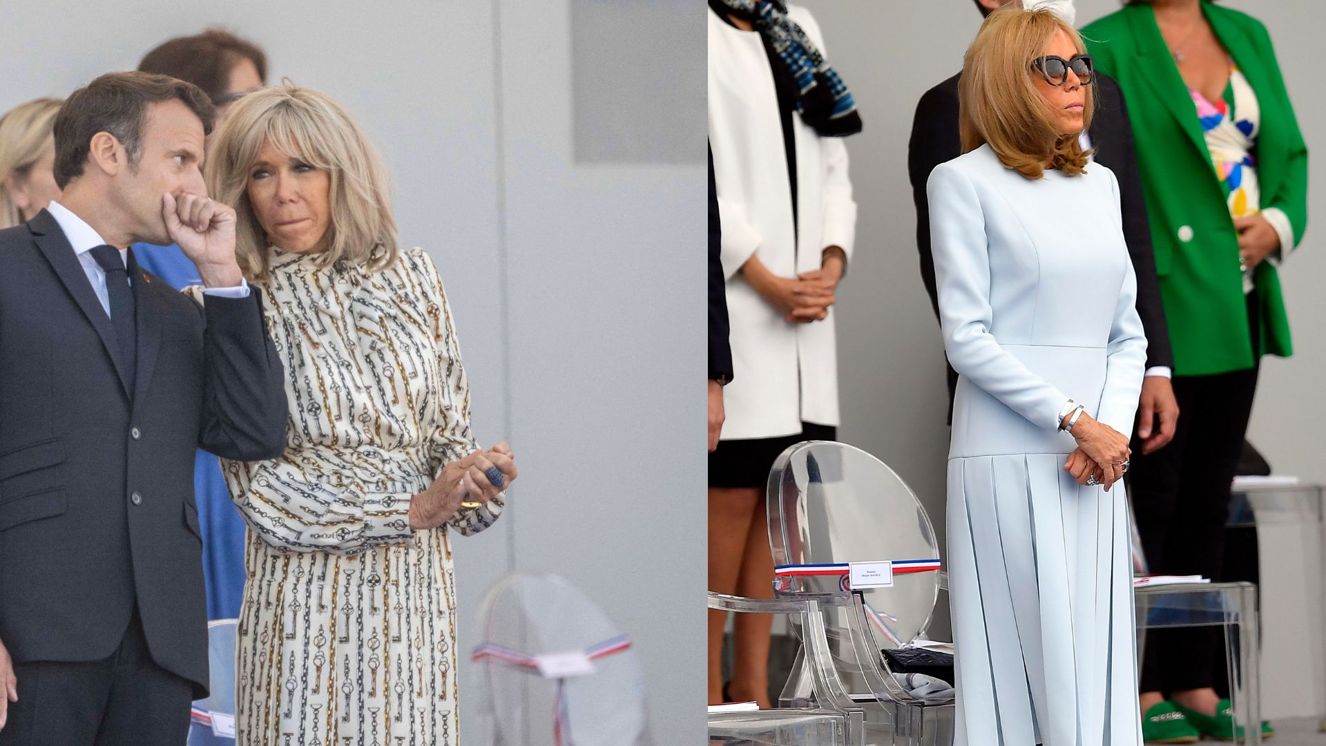 PHOTOS Les plus beaux looks de Brigitte Macron pour le 14 juillet