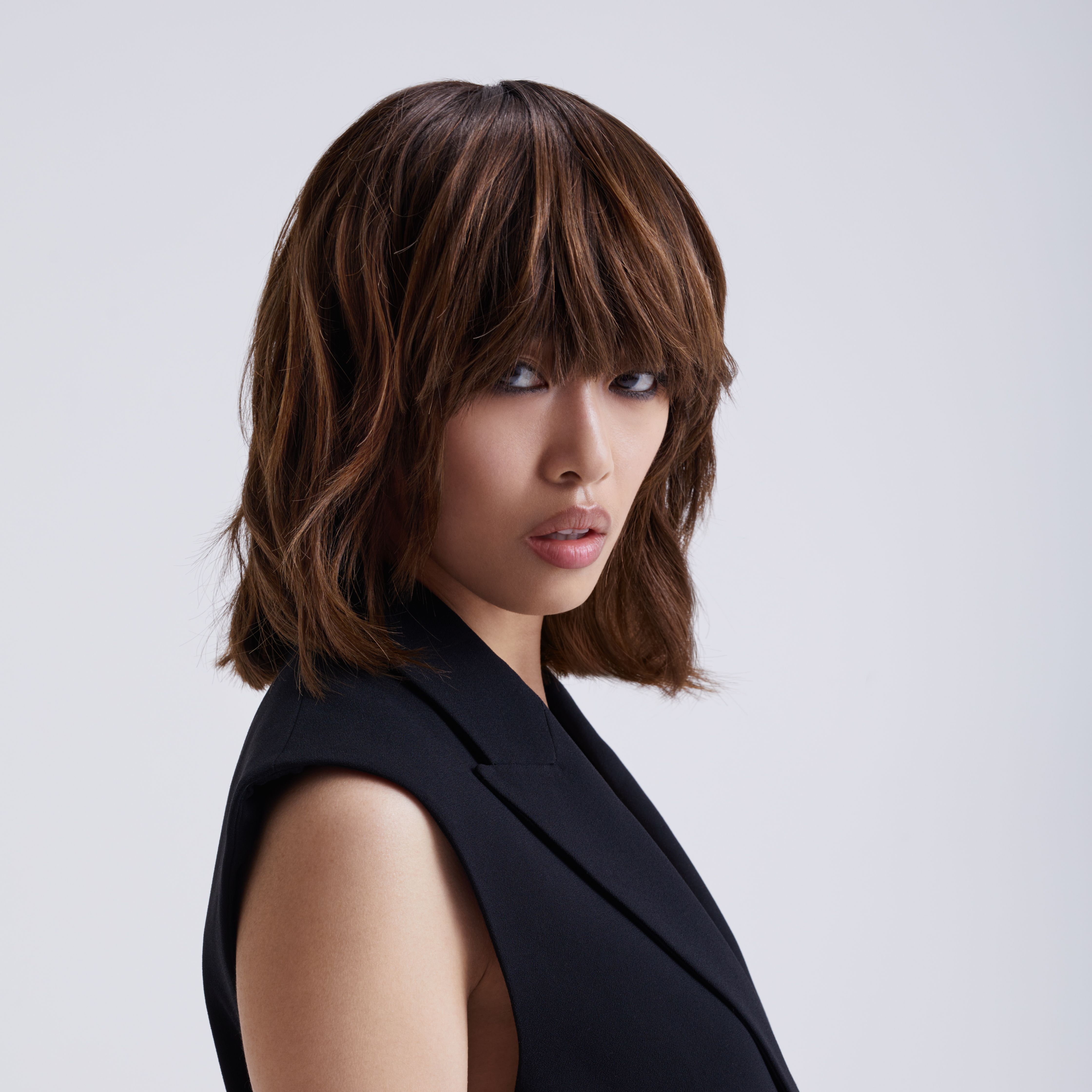 Coupe Carre Avec Frange Effilee PHOTOS. Coupes de cheveux : les carrés tendance de l'automne-hiver 2022-2023