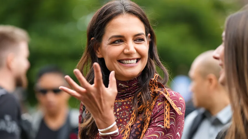 PHOTOS. Katie Holmes rayonnante avec des cheveux blancs à la Fashion Week de New York