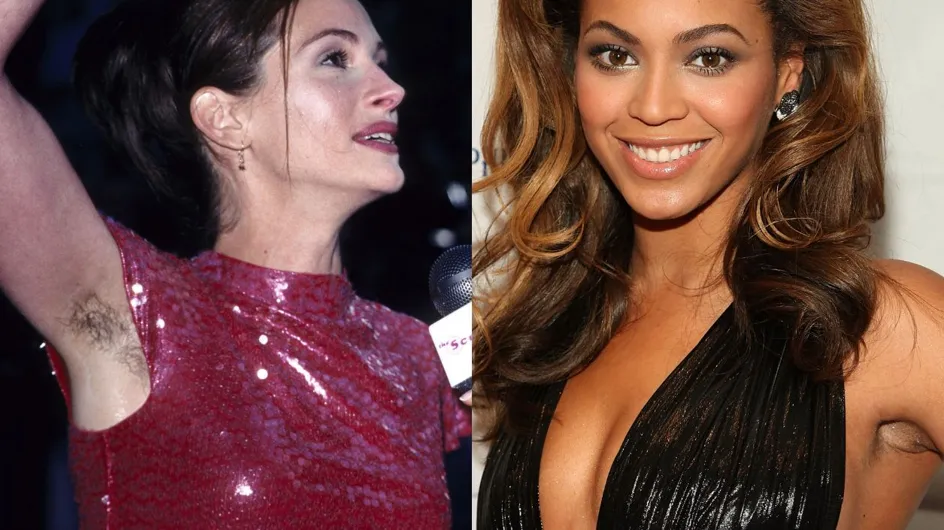PHOTOS. Julia Roberts, Beyoncé... ces stars qui affichent leurs aisselles poilues