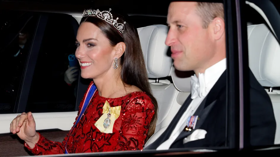 PHOTOS. Kate Middleton sublime dans une robe de princesse à paillettes