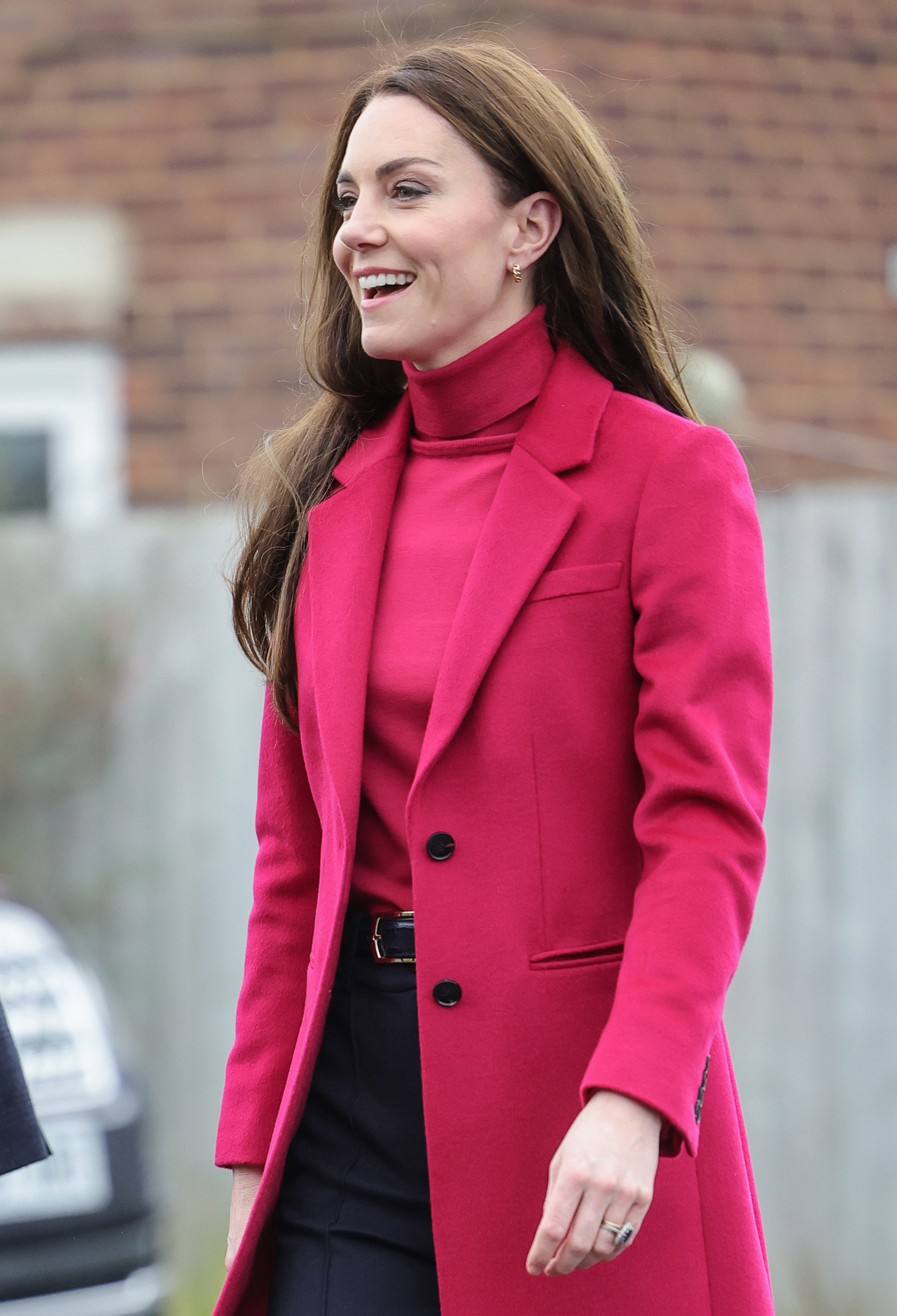 manteau magenta