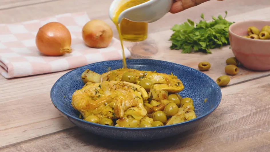 Tuto : comment faire un succulent poulet aux olives vertes ?