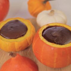 Un sabor nuevo: ¡calabaza con chocolate fundido!