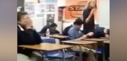 Tensión en el aula: un estudiante se enfrenta a su profesora