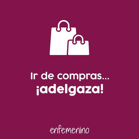 ¡Hacer shopping te hace perder peso!