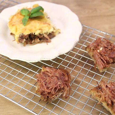 Aperitivo de pato confitado, ¡apunta la receta!