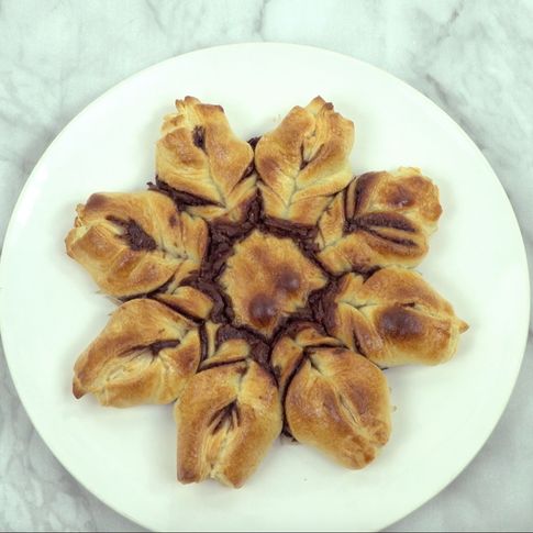 Corona de nutella: el postre ideal