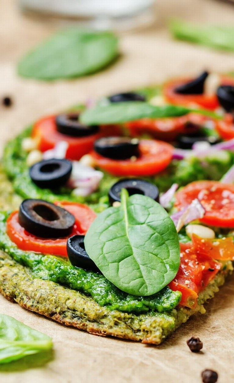 Pizza de coliflor para adelgazar
