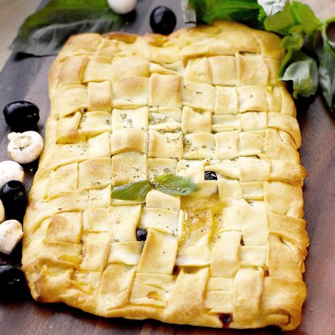 Angeber-Rezept: Geflochtene Pizzatasche