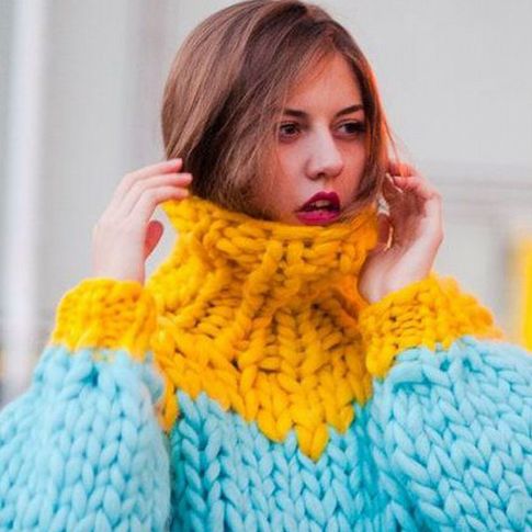 Cómo combinar los chunky knits