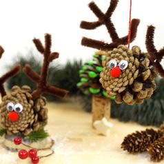 Aprende a hacer este reno navideño con piñas