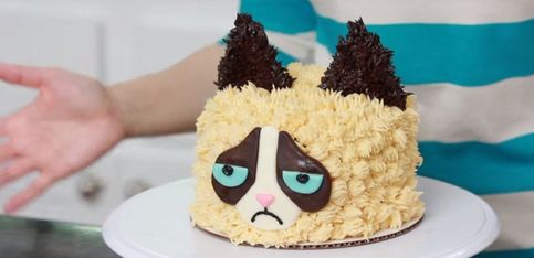 Para los más peques: ¡tarta con forma de gatito!