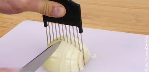 ¡Truco rápido y fácil para cortar cebollas! 
