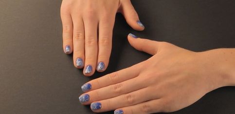 Tuto pour un nail art dégradé de bleus parfait