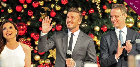 David Beckham inaugura la Navidad en Singapur