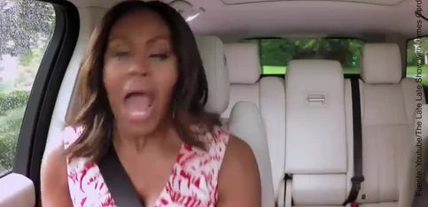 ¡Michelle Obama se apunta al karaoke en el coche!