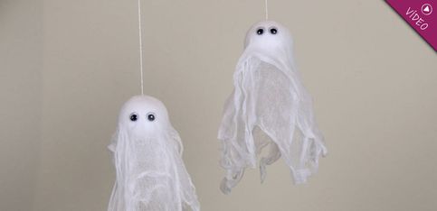 DIY para Halloween: ¡aprende a hacer terroríficos fantasmas!