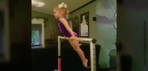 ¡Esta pequeñina de 4 años va camino de las Olimpiadas!