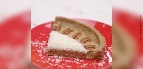 Delicia vegana: tarta de pacana con coco