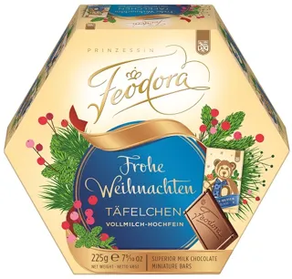 FEODORA Weihnachts-Täfelchen Vollmilch Hochfein Feodora