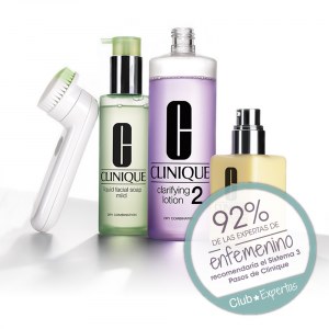 Opiniones Sistema 3 Pasos / Cepillo de Limpieza Facial Clinique Sonic Clinique