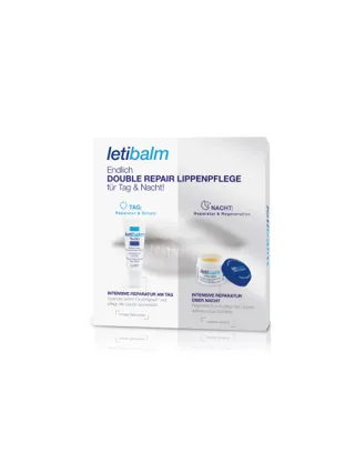 Lippenpflege-Duo letibalm Tagesfluid und Nachtbalsam LETI