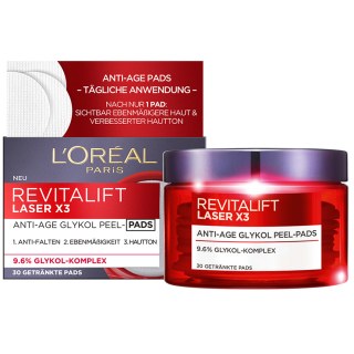 Revitalift Laser X3 Anti-Age Glykol Peel-Pads L'Oréal Paris