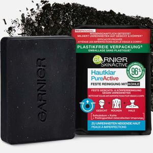 Hautklar Feste Reinigung mit Kohle Garnier