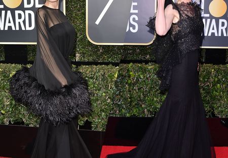 Les célébrités vêtues de noir pour les Golden Globes 2018
