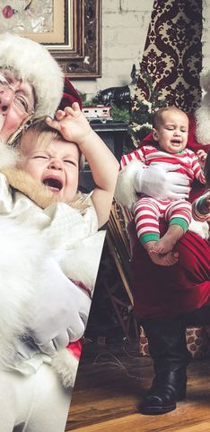 Las fotos más divertidas de niños con Papá Noel