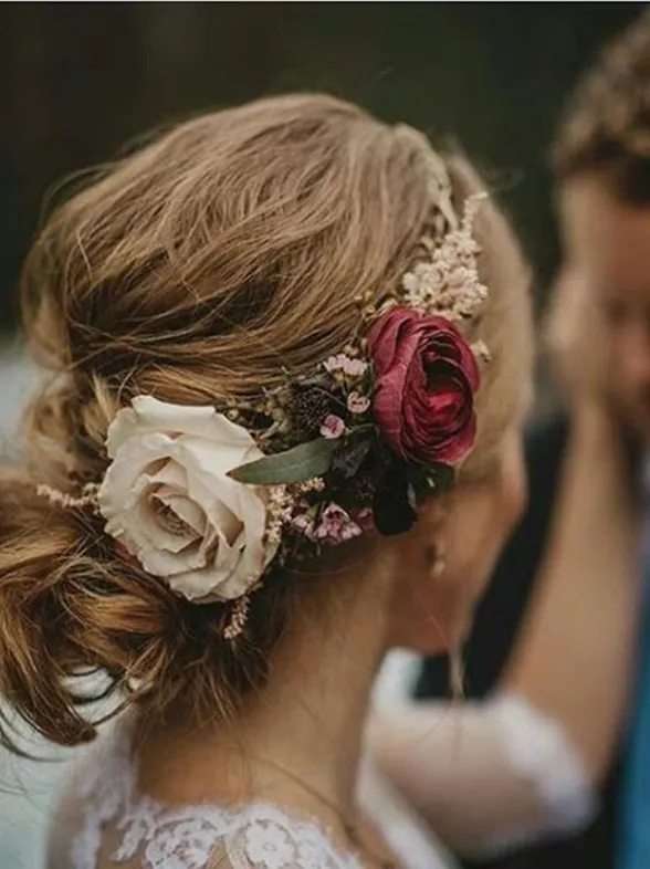 80 peinados para novias con cabello largo y cabello corto