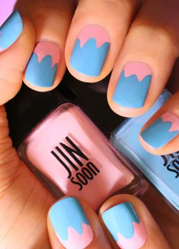 Para lembrar dos dias quentes de verão: nail art de sorvete!