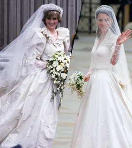 Wedding dresses worn by the royal family of England