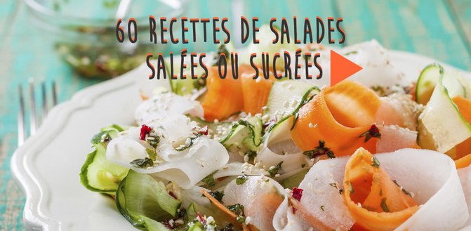 Recette de salade, salade légère ou repas, vite une recette de salade