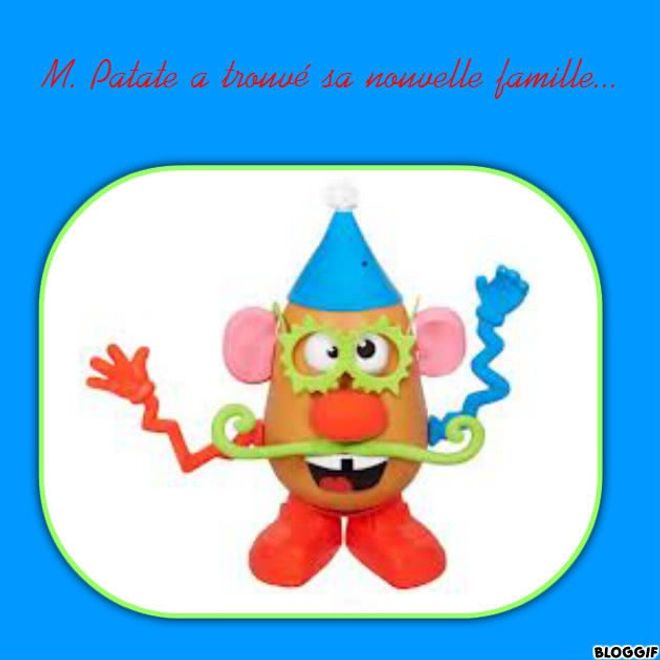 M. Patate a trouvé sa nouvelle famille....résultats du concours :)
