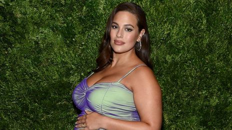 Ashley Graham shares souvenir photo of her birth in the water